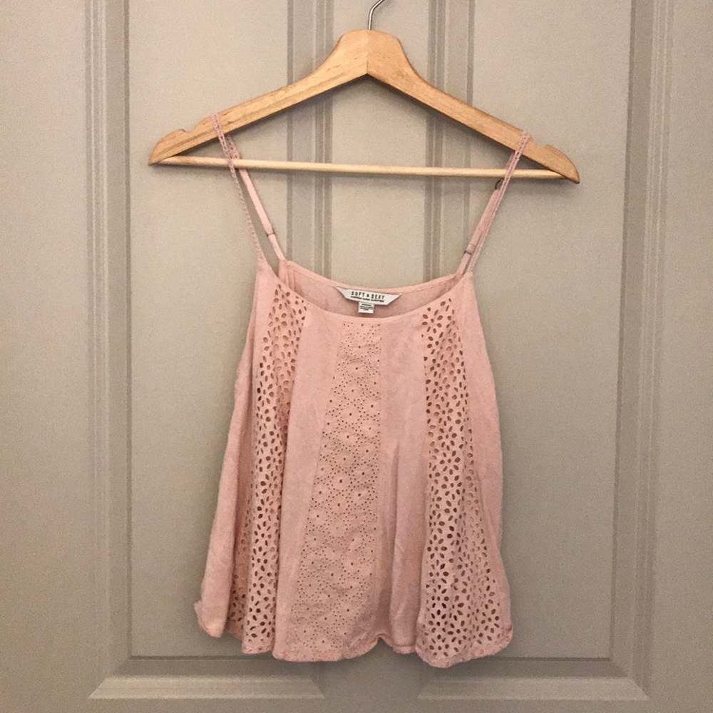 American Eagle Baby Pink top